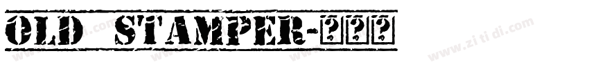old stamper字体转换